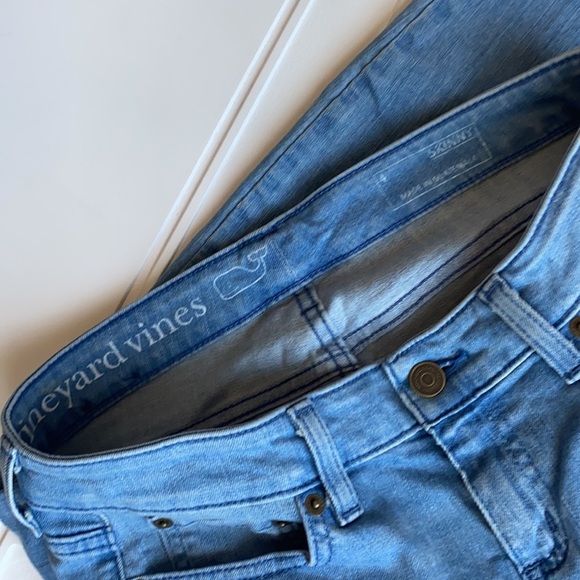 Vineyard Vines Furling Wash Raw Hem Skinny Denim 4 - Picture 7 of 8